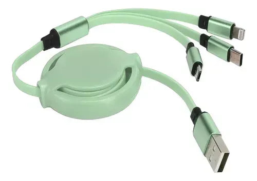 Cable Usb Cargador Retráctil Múltiple